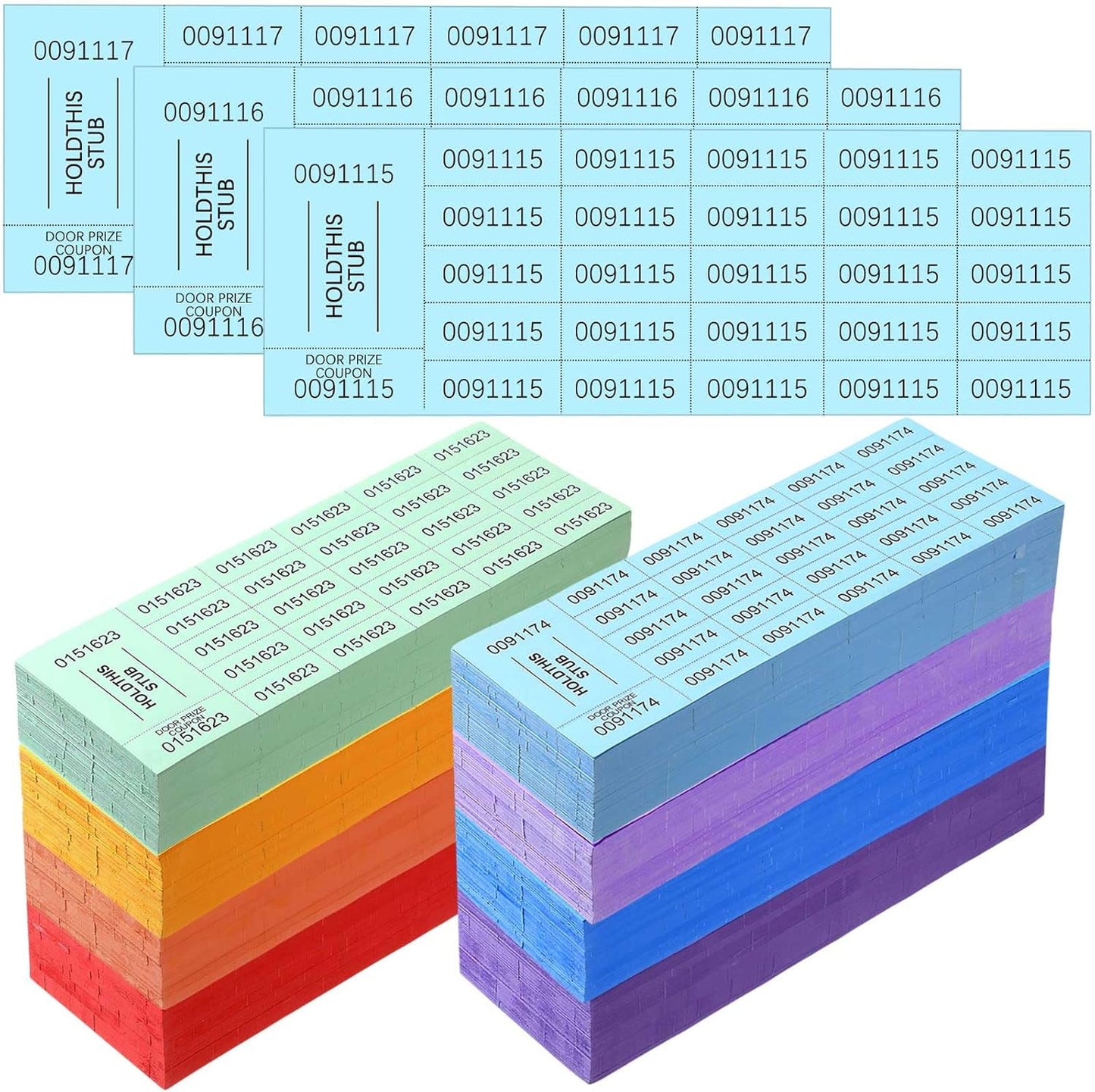 Kosiz 2000 Sheets Raffle Tickets for Fundraising and Events