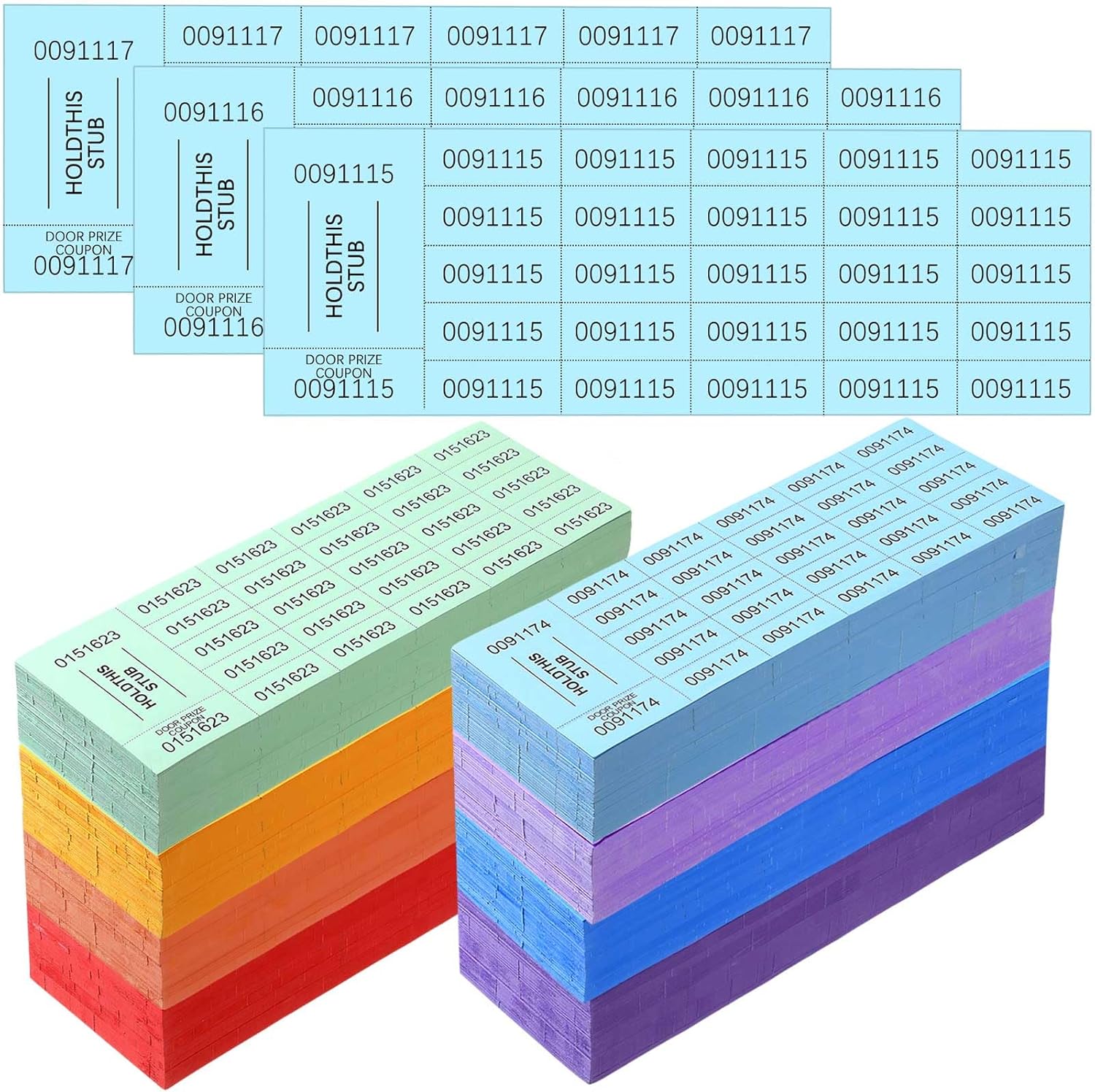 Kosiz 2000 Sheets Raffle Tickets for Fundraising and Events