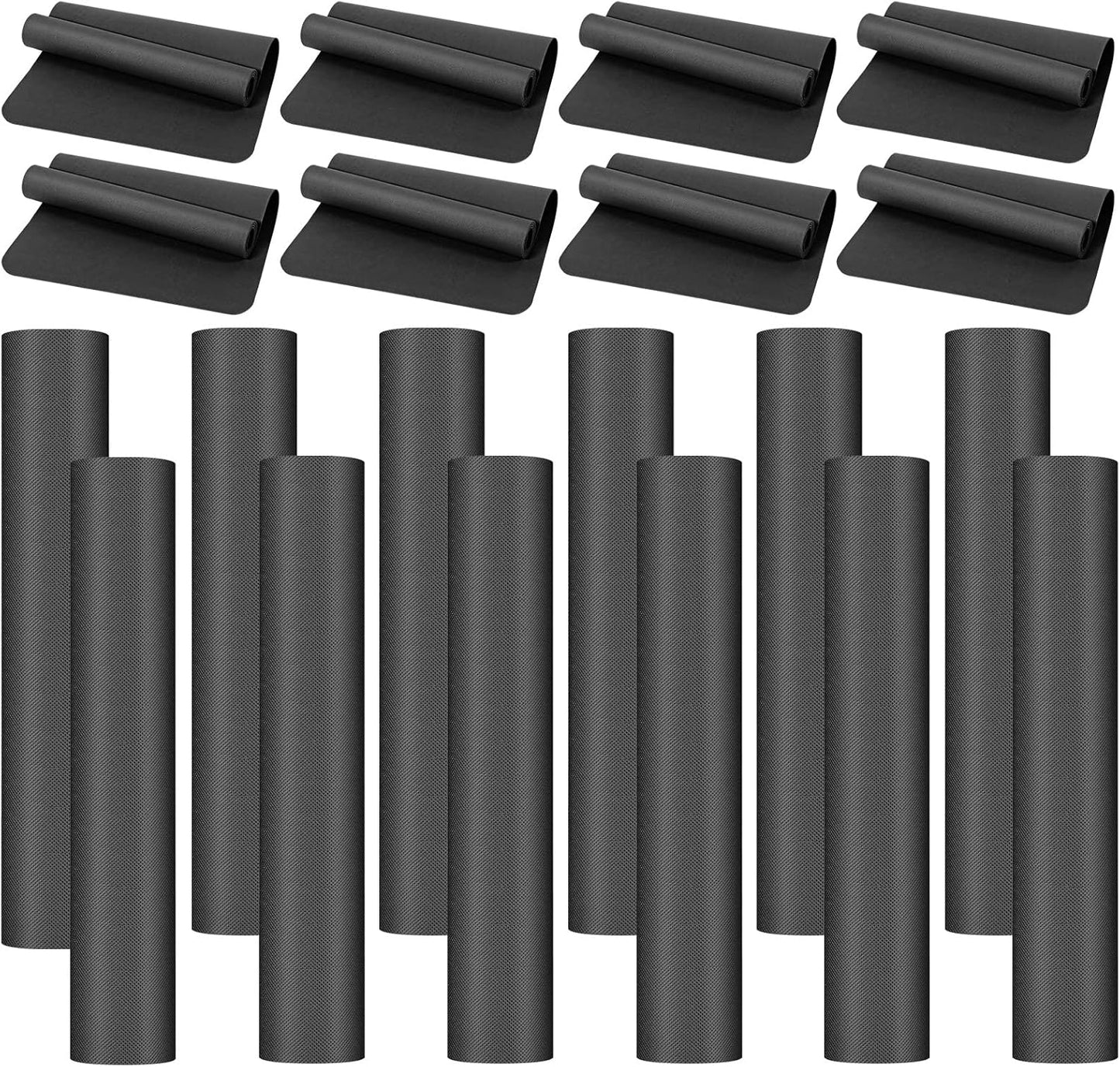LEIFIDE 10-Pack Non-Slip Yoga Mats Set - Latex-Free 4mm Thick - Ideal for Outdoor Workouts!