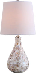 Mona 20.5ft Mini LED Table Lamp - Seashell Mosaic Accent
