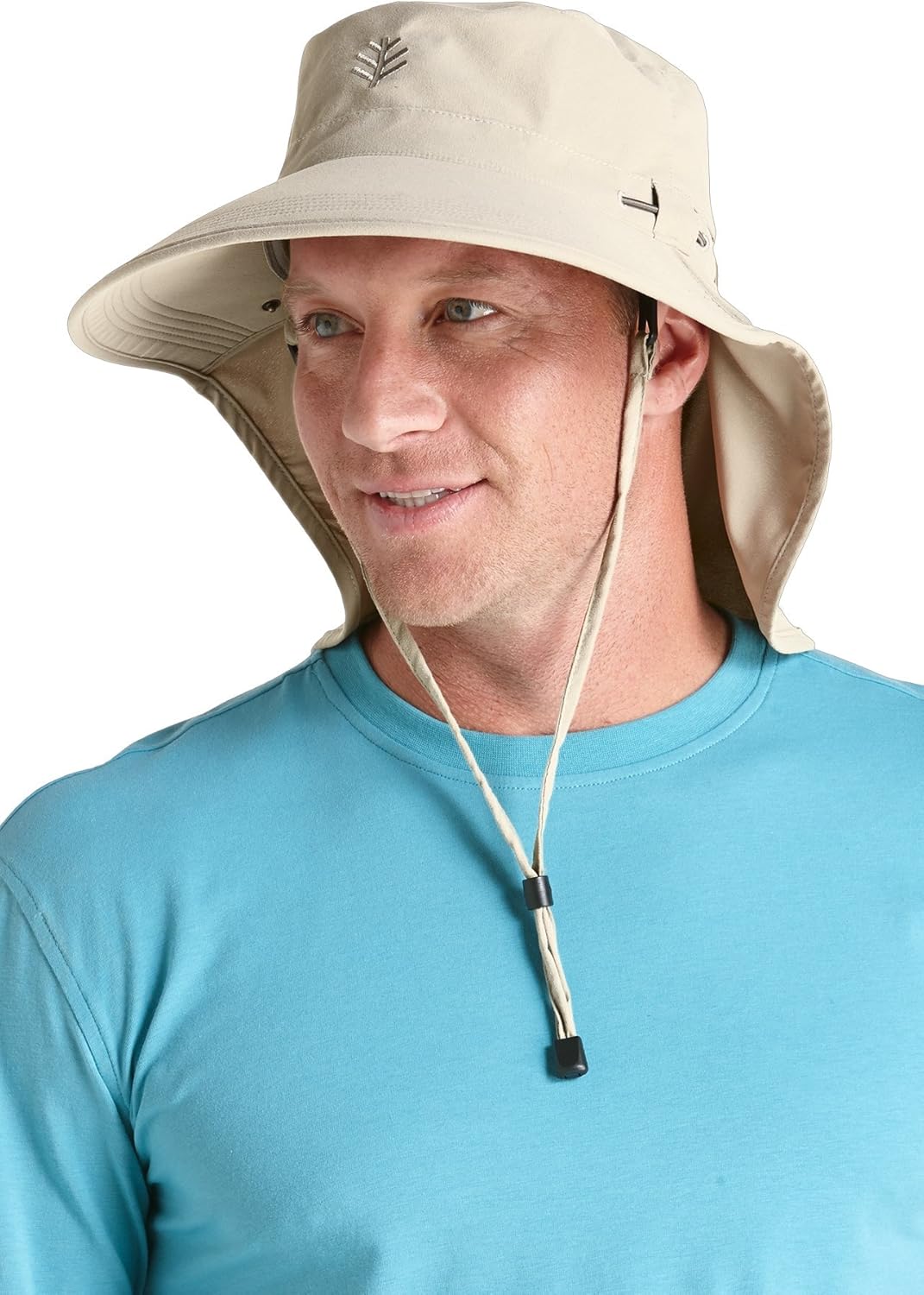 UPF 50+ Sun Hat with Neck Drape & Clip-On Face Drape for Outdoor