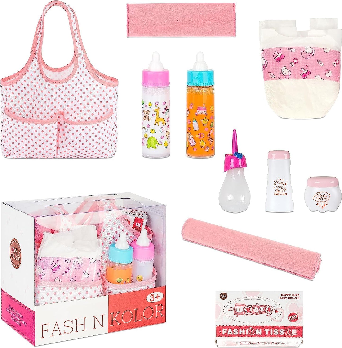 Complete Mommy Bag Set: 9 Baby Accessories by fash n kolor