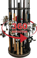 Rush Creek Creations 360 Spinning Fishing Rod Holder - Holds 24 Poles