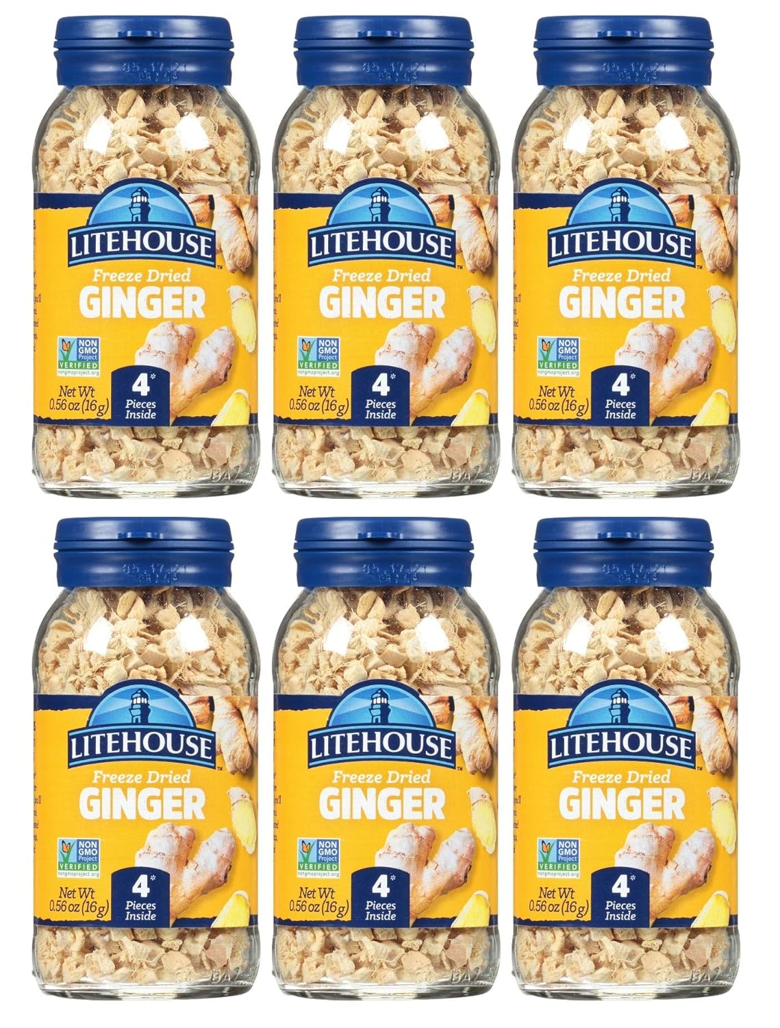 Litehouse Freeze Dried Ginger - Perfect Substitute for Fresh Ginger