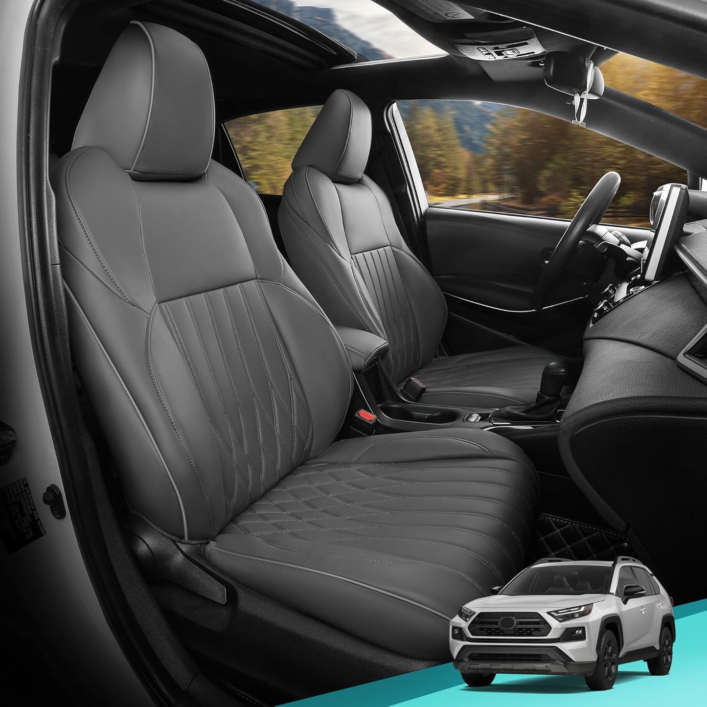 RAV4 Seat Covers for Toyota RAV4 Prime 2022-2025 SE Hybrid