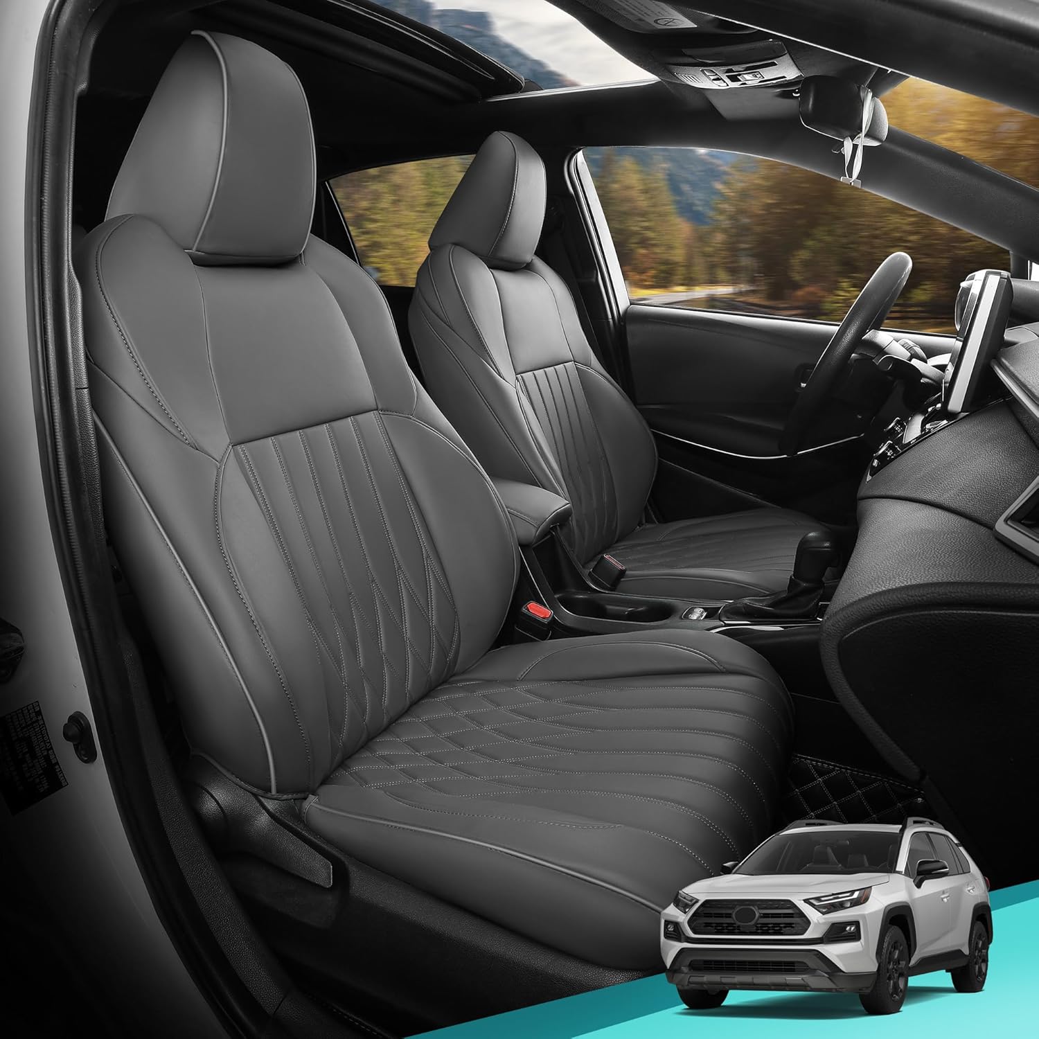 RAV4 Seat Covers for Toyota RAV4 Prime 2022-2025 SE Hybrid