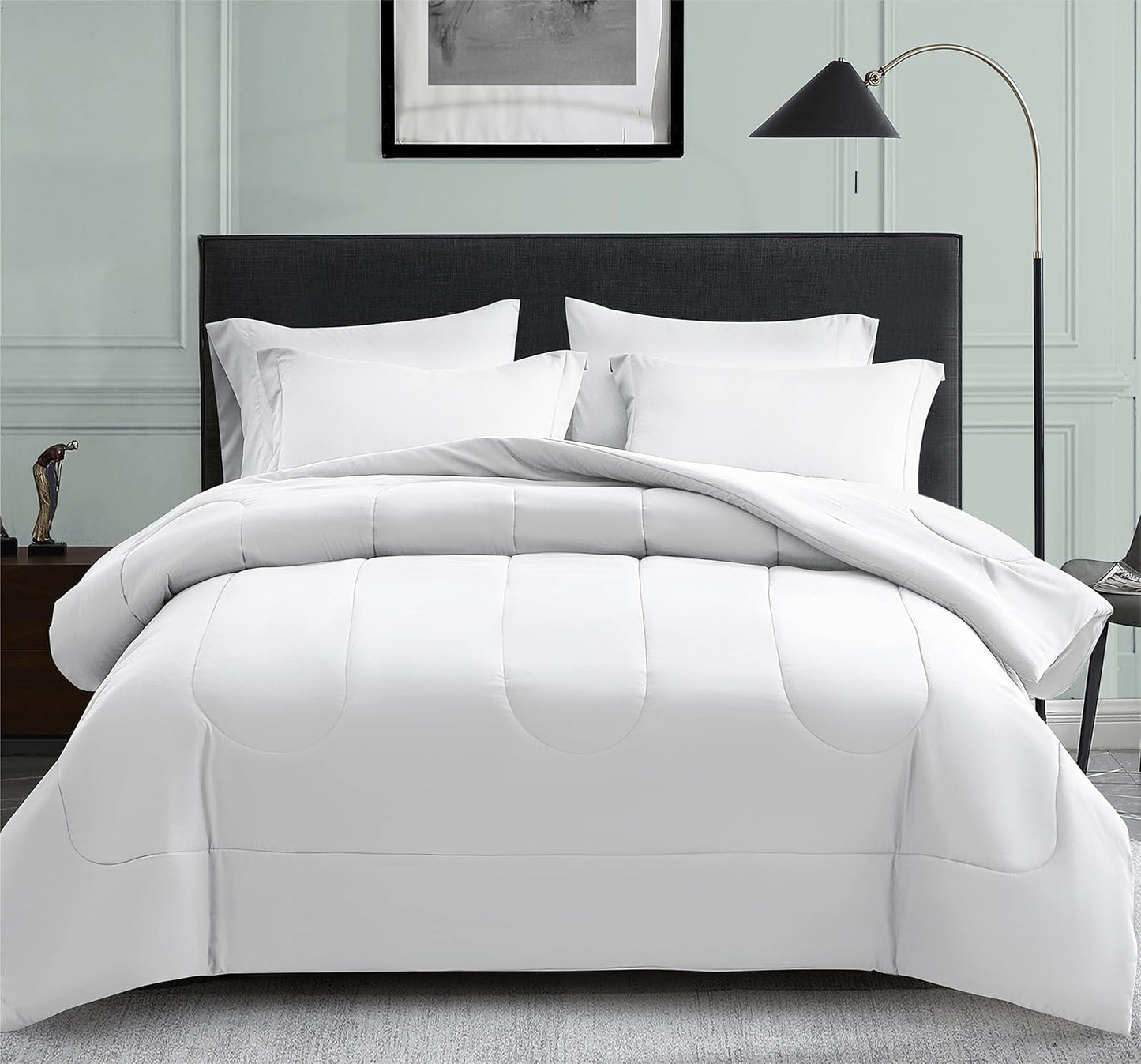 Maple&Stone Full Size Comforter Set - 7 Piece Bed in a Bag