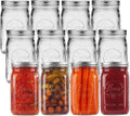 12 Pack Wide Mouth Mason Jars 32 oz - Heavy Duty Quart Jars