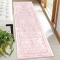 Vintage-Inspired Shaggy Laundry Runner Rug by Vaukki for Entryway