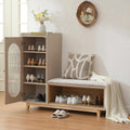 Shoe Cabinet with 2 Flip Drawers & Adjustable Shelf - Space-saving