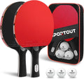 Sportout Ping Pong Paddles Sets - Portable Table Tennis Paddle Set