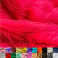 Ice Fabrics Faux Fur Fabric by the Yard - 60 in Wide Neon Pink