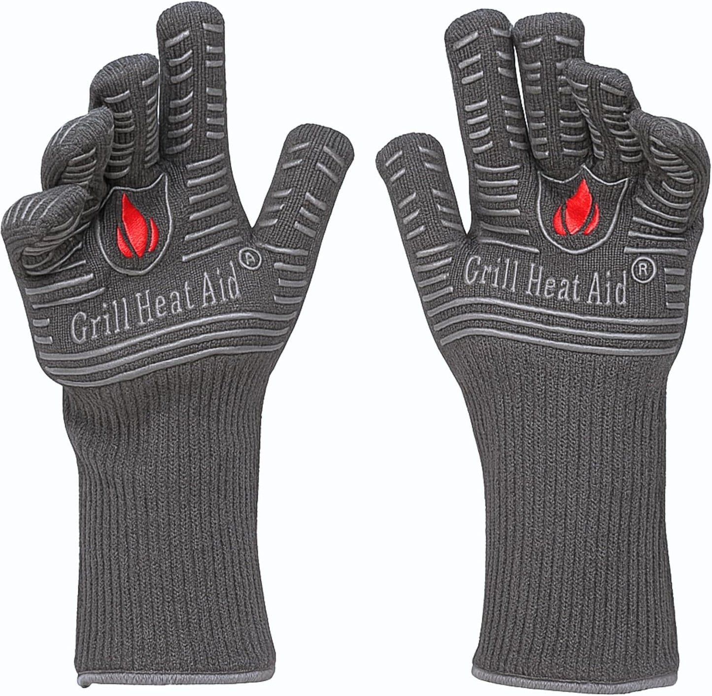 GRILL HEAT AID BBQ Grill Gloves for Extreme Heat Resistance