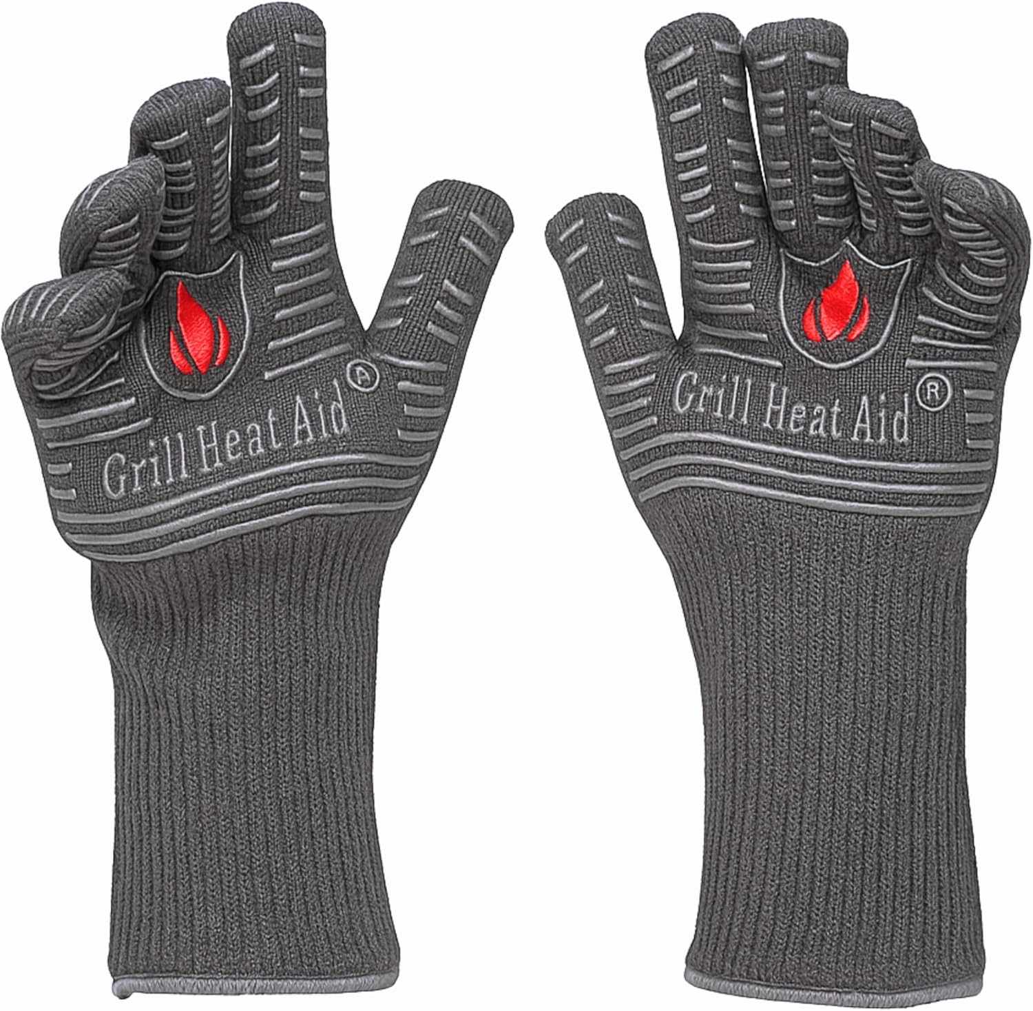 GRILL HEAT AID BBQ Grill Gloves for Extreme Heat Resistance