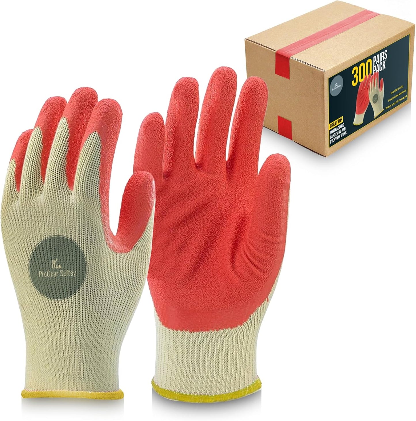 Red Palm Latex-Coated Work Gloves - Korean Craftsmanship