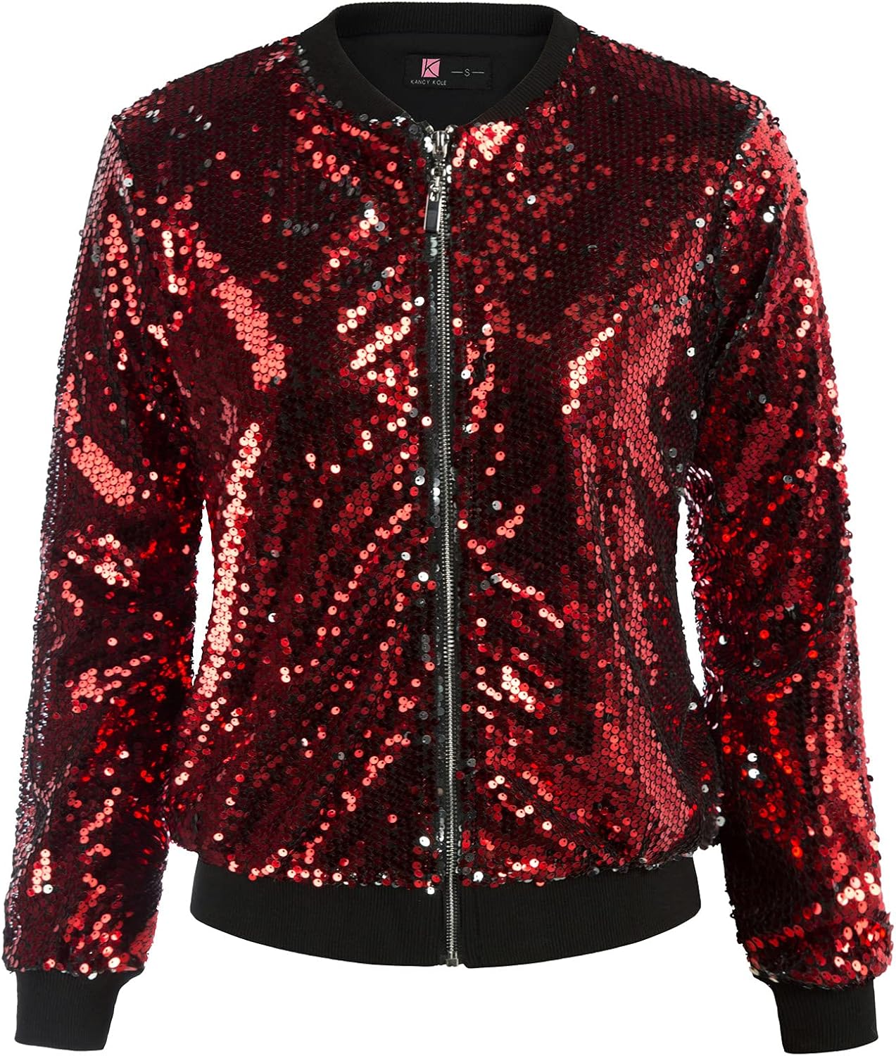 KANCY KOLE Womens Sequin Jacket for Parties and Casual Wear