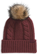 Women's Oh Mega Fur Pom Beanie - Cuffed Cable Winter Hat