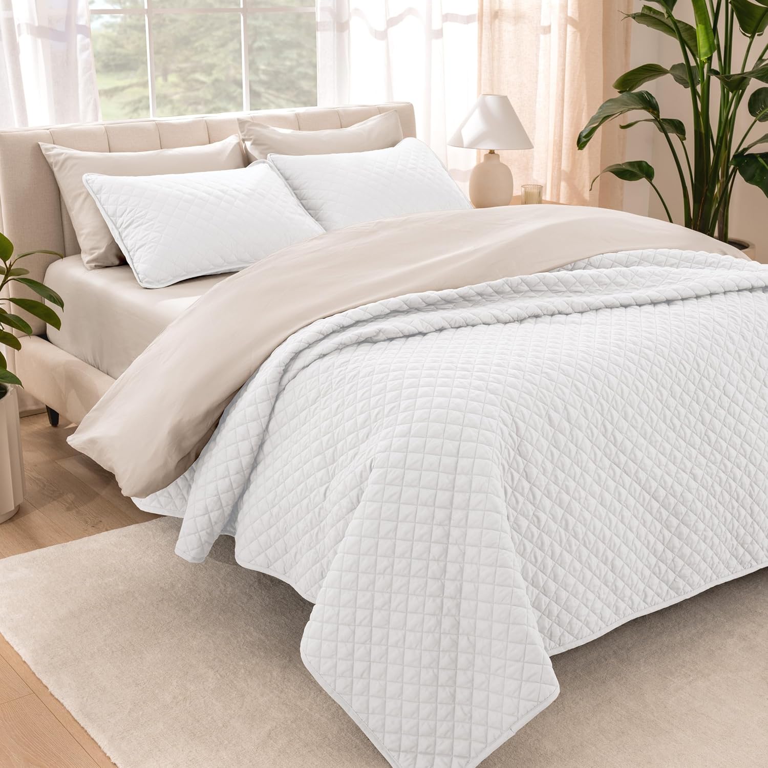 Bare Home King Size Coverlet Set - Lightweight Bed Decor