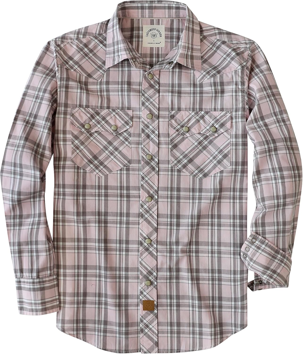 Dubinik Pearl Snap Shirts for Men: Lightweight Western Plaid