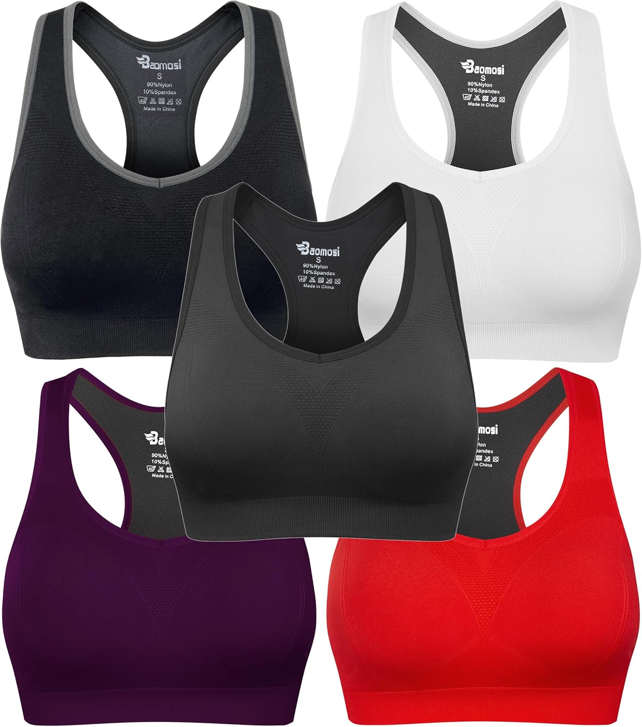 High Impact Support Women's Seamless Racerback Sports Bra