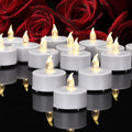 PILLOBOX Flameless LED Tea Light Candle 150 Pack - Long Lasting Warm