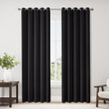 Blackout Curtains 70 in Wide 2-Panel Set - Room Darkening & Insulated