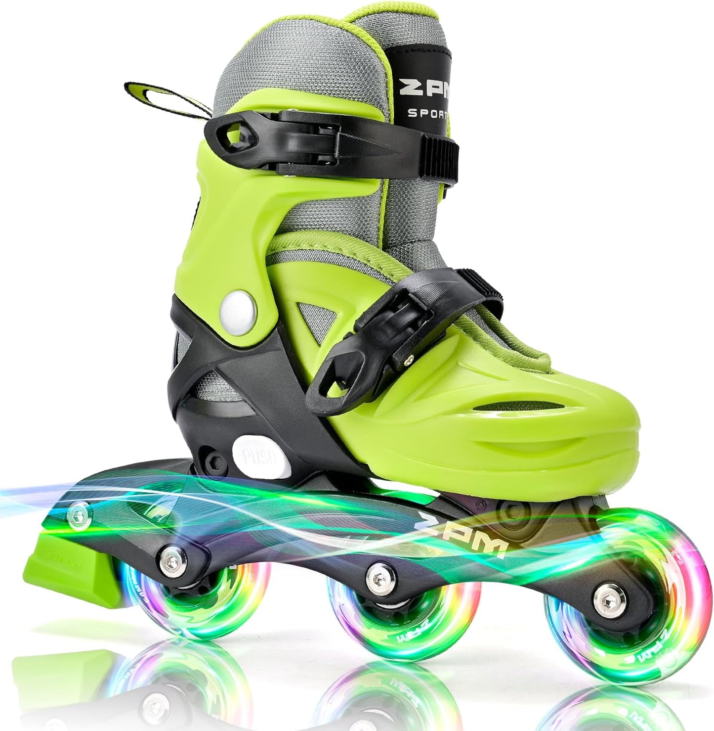 2PM SPORTS Inline Skates with Light Up Wheels for Kids Ages 5-12