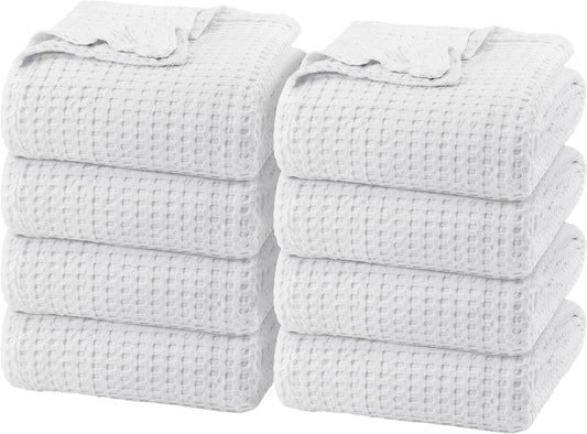 Utopia Bedding White Cotton Waffle Blanket for All Seasons