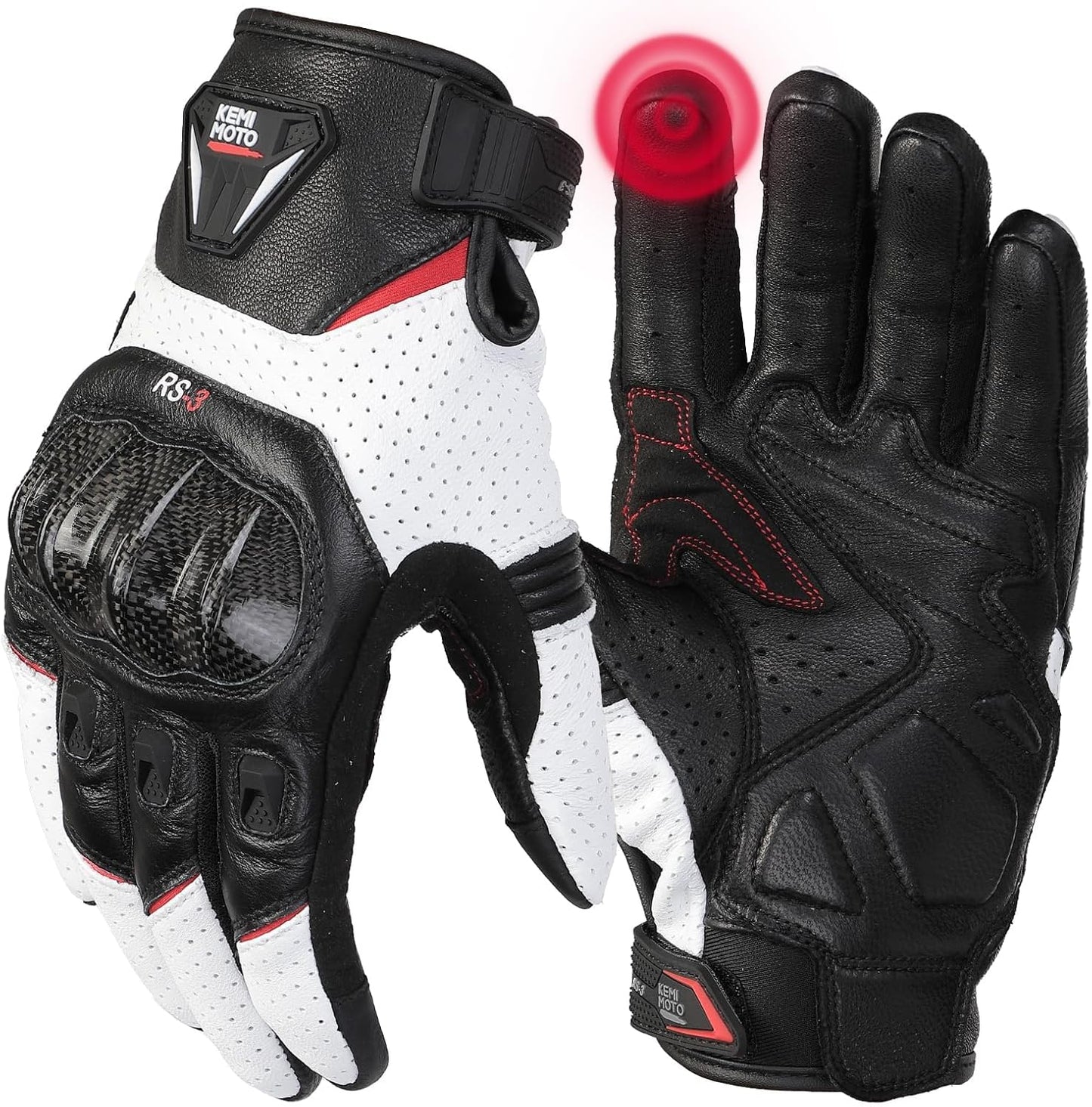 KEMIMOTO Sheepskin Leather Motorcycle Gloves for Men Review