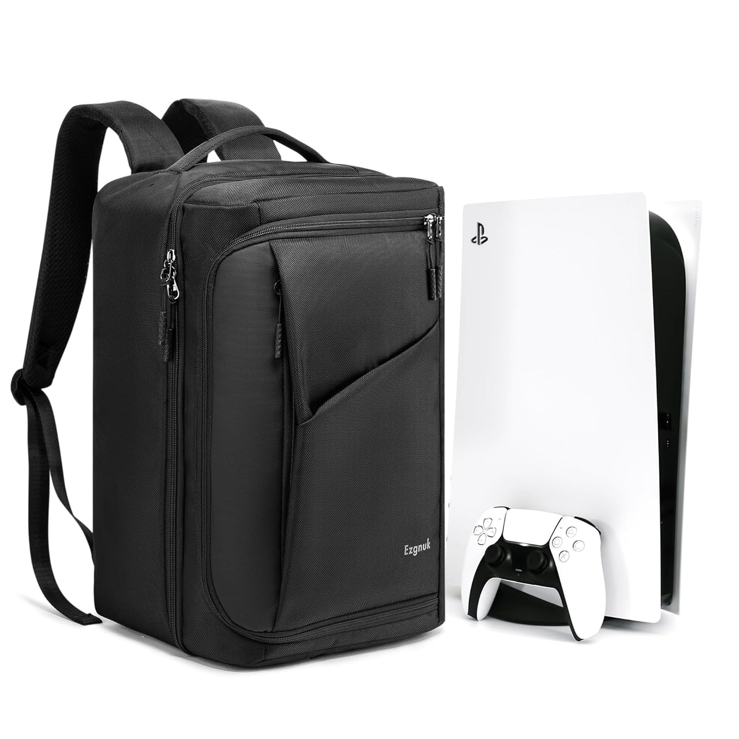 Ezgnuk Game Backpack for PS5 Console - Large Capacity Travel Case