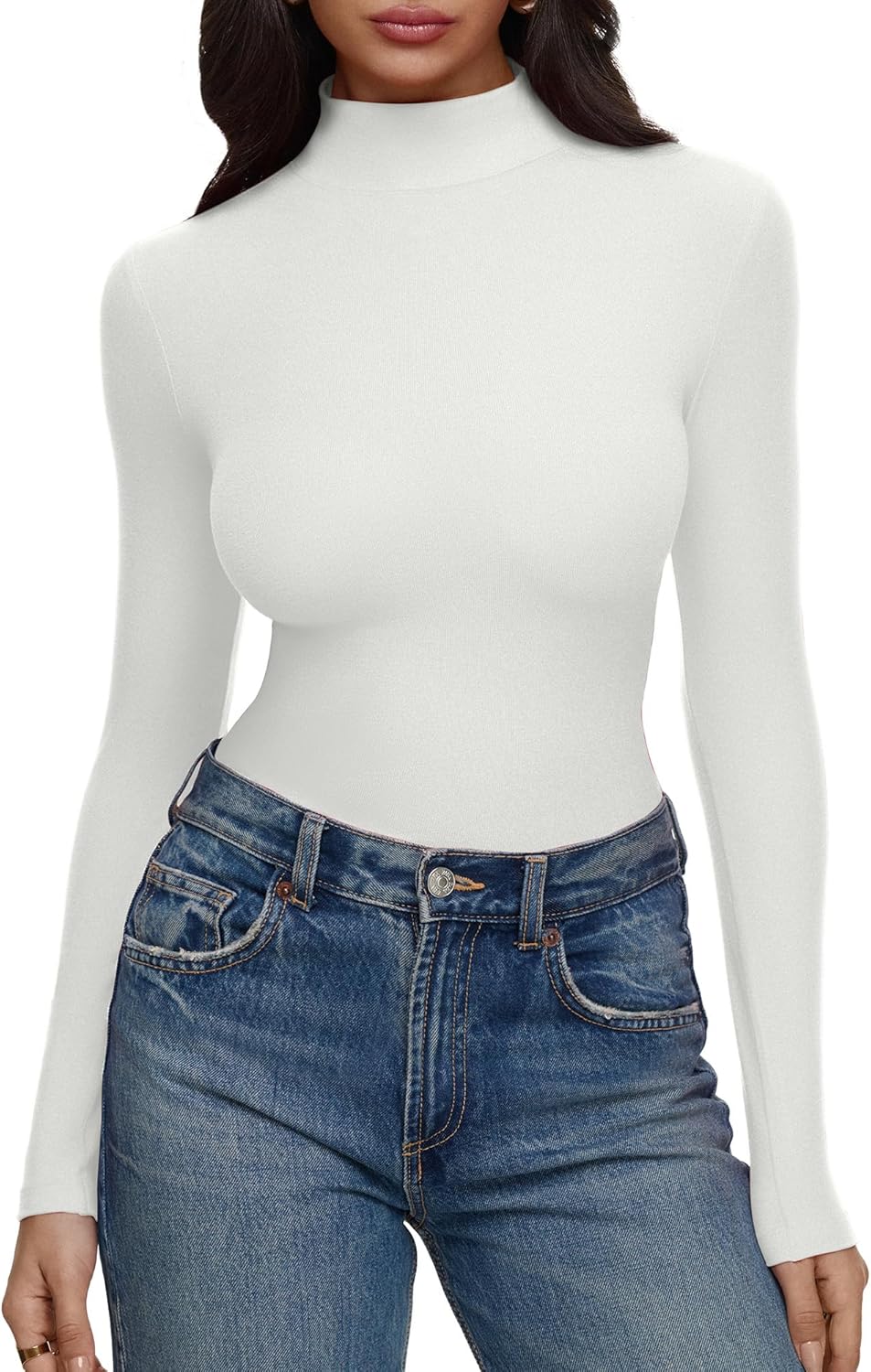REORIA Womens Turtleneck Tops for Stylish Layering in Fall