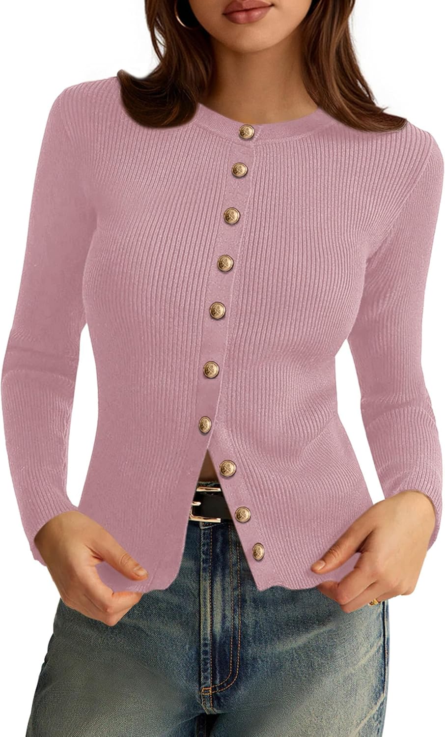 PRETTYGARDEN Womens Lightweight Cardigan Sweater for Fall Fashion