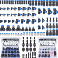 Quick Connect Air Line Fittings Kit 123 Pc - Organized Pneumatic Set