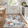 Lahome Floral Washable Carpet 3x5 - Soft Paisley Non-Slip Rug