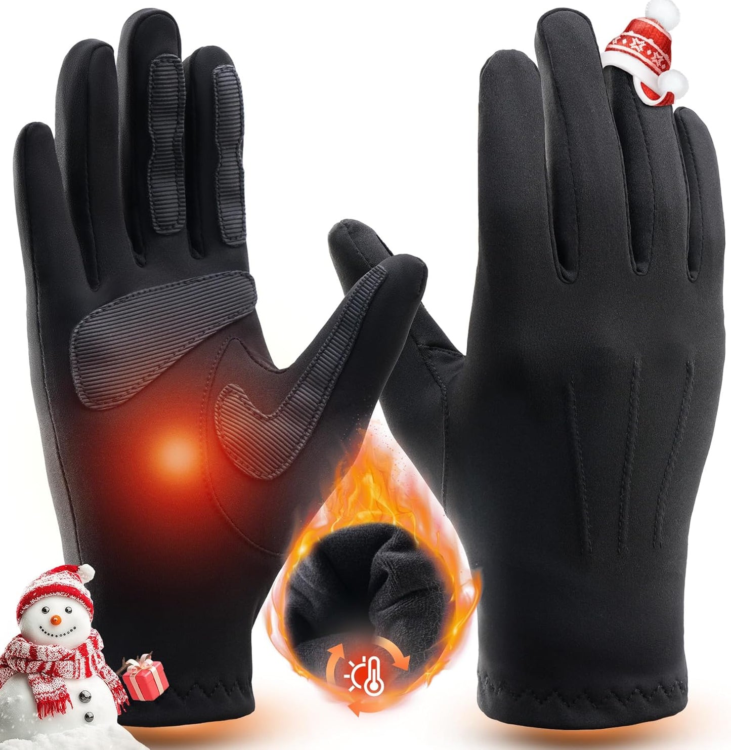 TANSTC Winter Gloves: Warm, Stretchy, Anti-Slip