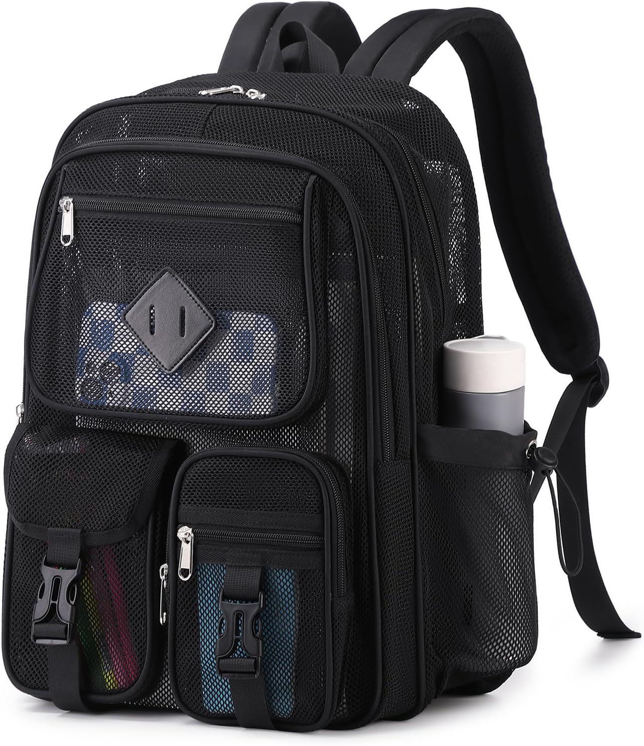 MOONBABY Semi-Transparent Mesh Backpack - Ultimate Versatility!