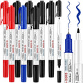 Janlaugh Alcohol Resistant Laboratory Markers 10 Pack - Dual Head Pens