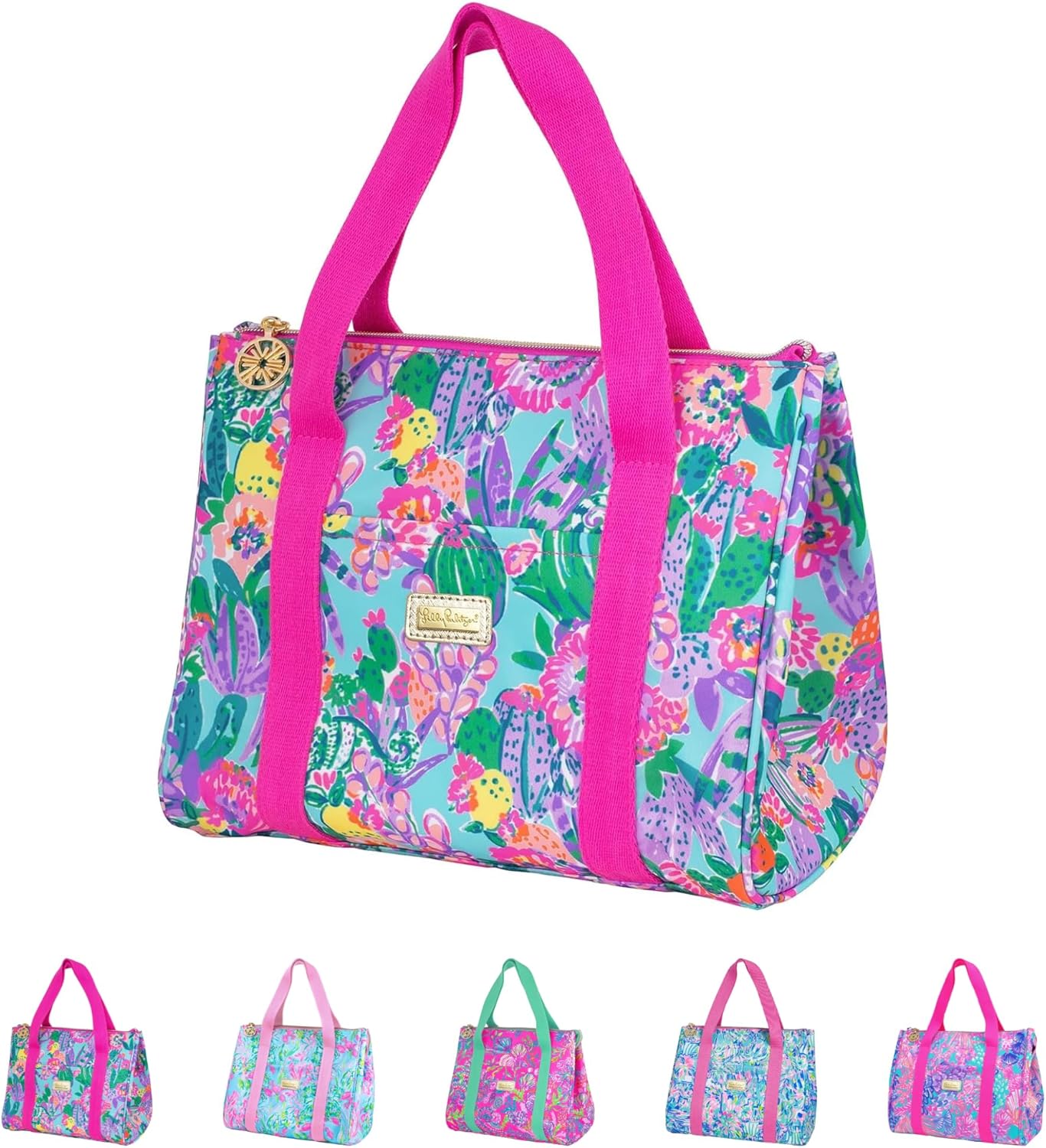 Lilly Pulitzer Cute Lunch Bag for Women - Insulated Tote Bag