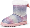 Stylish Faux Fur Winter Boots for Girls by DREAM PAIRS with Bows