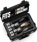 Gun Case for Multiple Pistols & Magazines - Compact TSA-Friendly