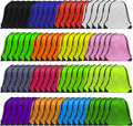 Drawstring Gym Bag Pack (16 Colors, 80Pcs) - Bulk Nylon Cinch