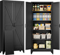 75 Tall Pantry Cabinet for Kitchen Storage with 4 Shelves