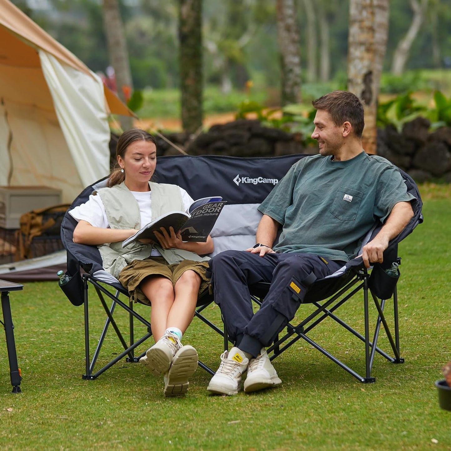 KingCamp Double Camping Chair for Comfortable Outdoor Relaxation