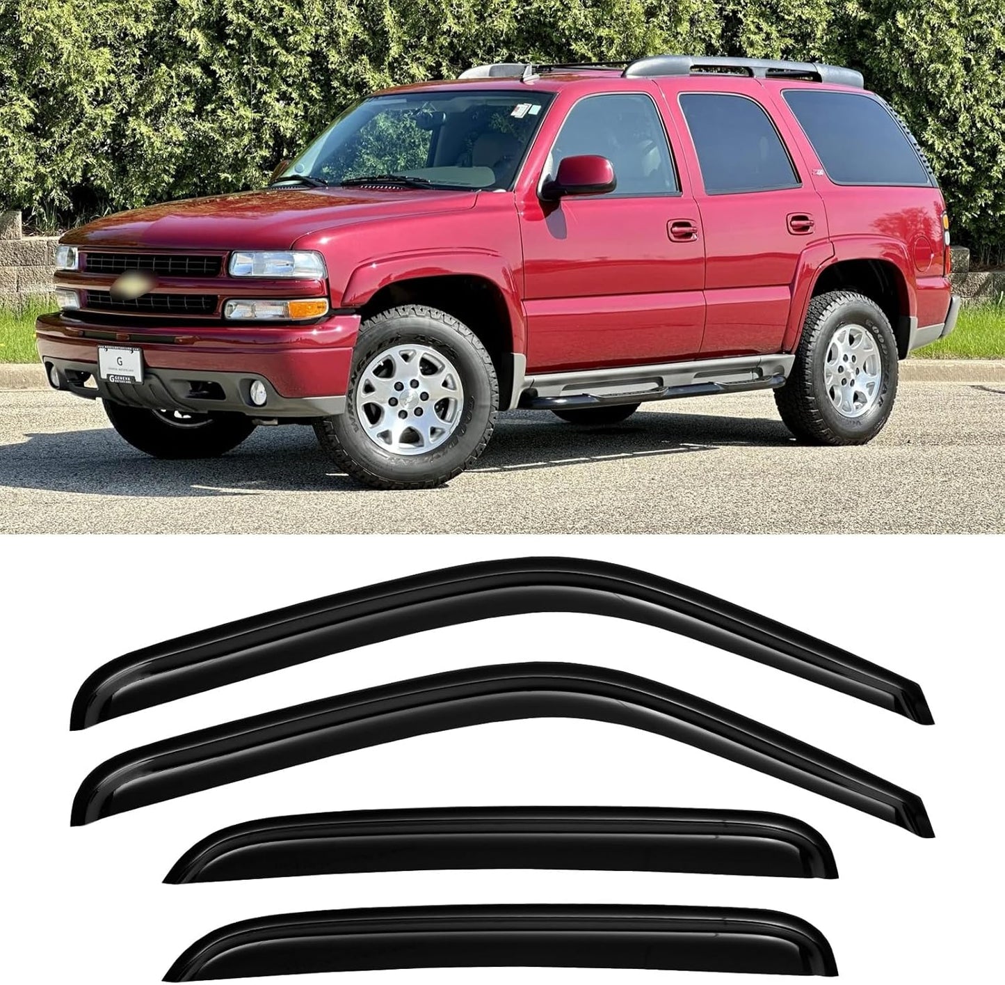 Window Rain Guards Visors for 2000-2006 Chevy Tahoe and Yukon