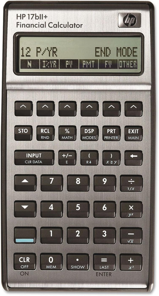 HP 17Bii+ Financial Calculator with 22-Digit LCD Screen