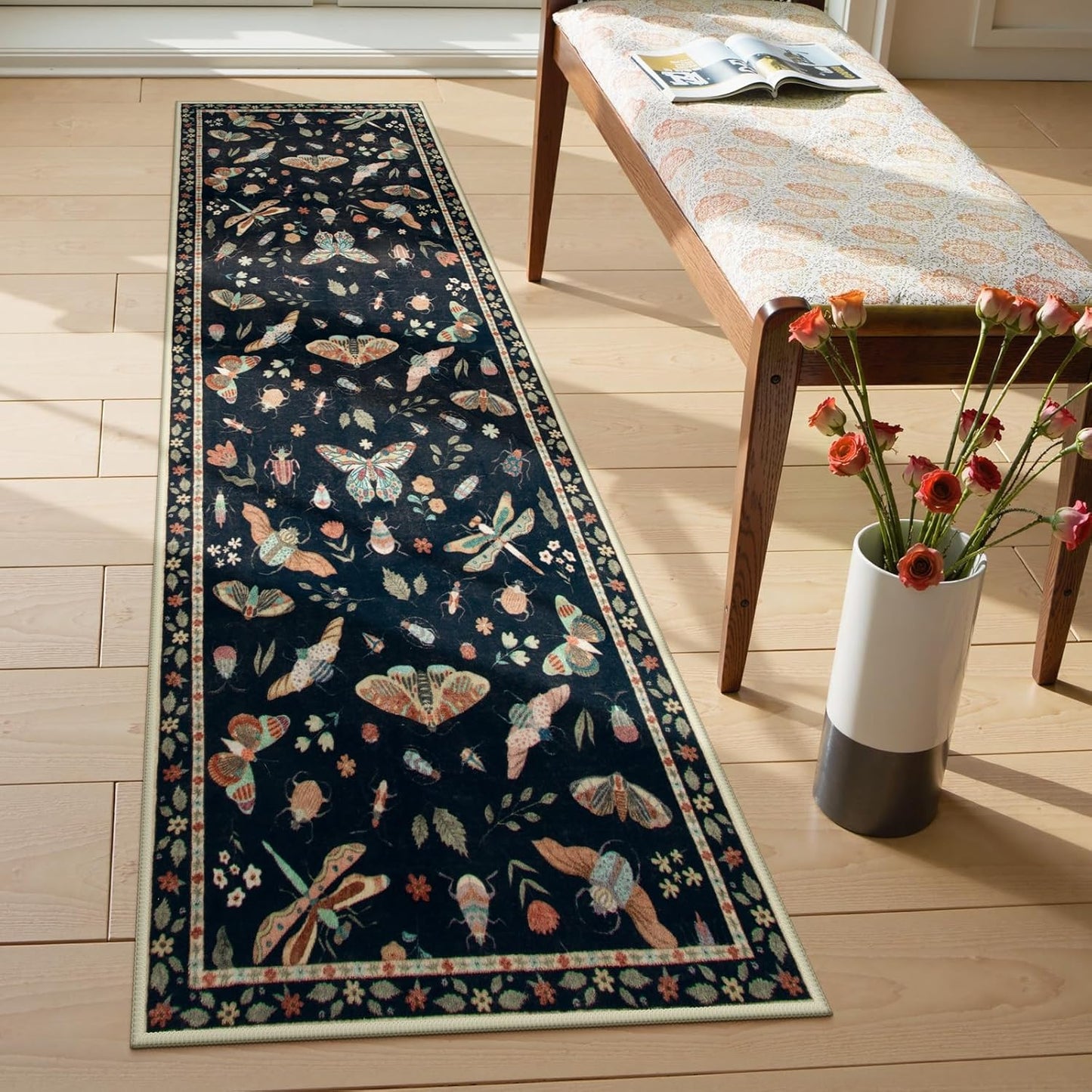 Lahome Insect Washable Runner Rug for Kitchen and Hallways