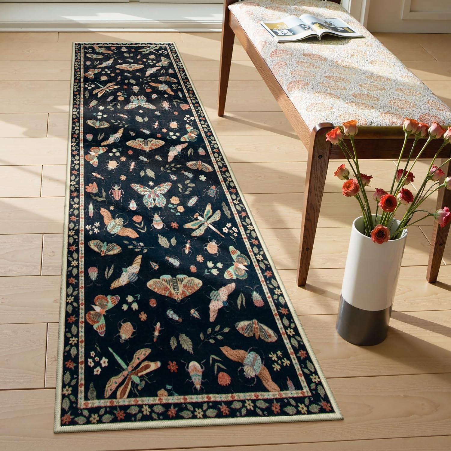 Lahome Insect Washable Runner Rug for Kitchen and Hallways