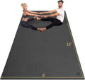 Large Yoga Mat 12 ft x 6 ft - Extra Thick 7mm Wide Exercise Mat