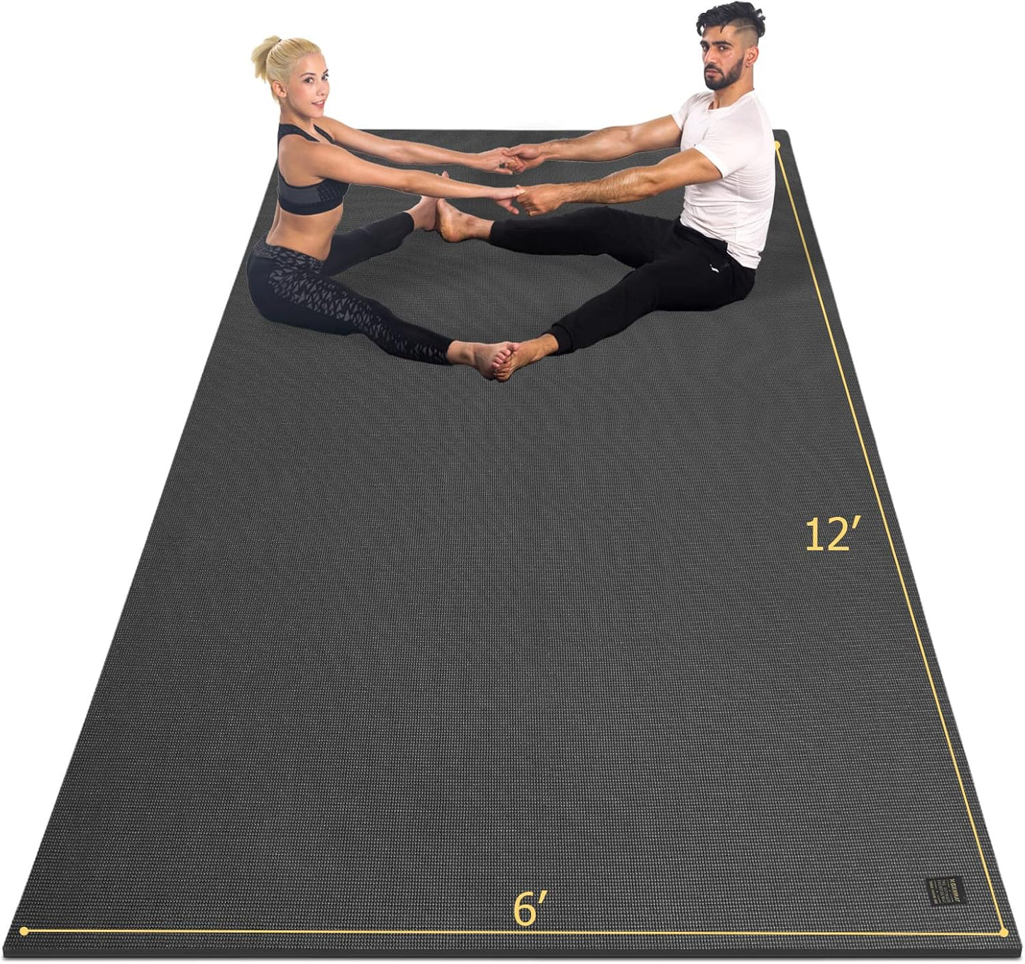 GXMMAT Large Yoga Mat for Comfortable Home Gym Workouts