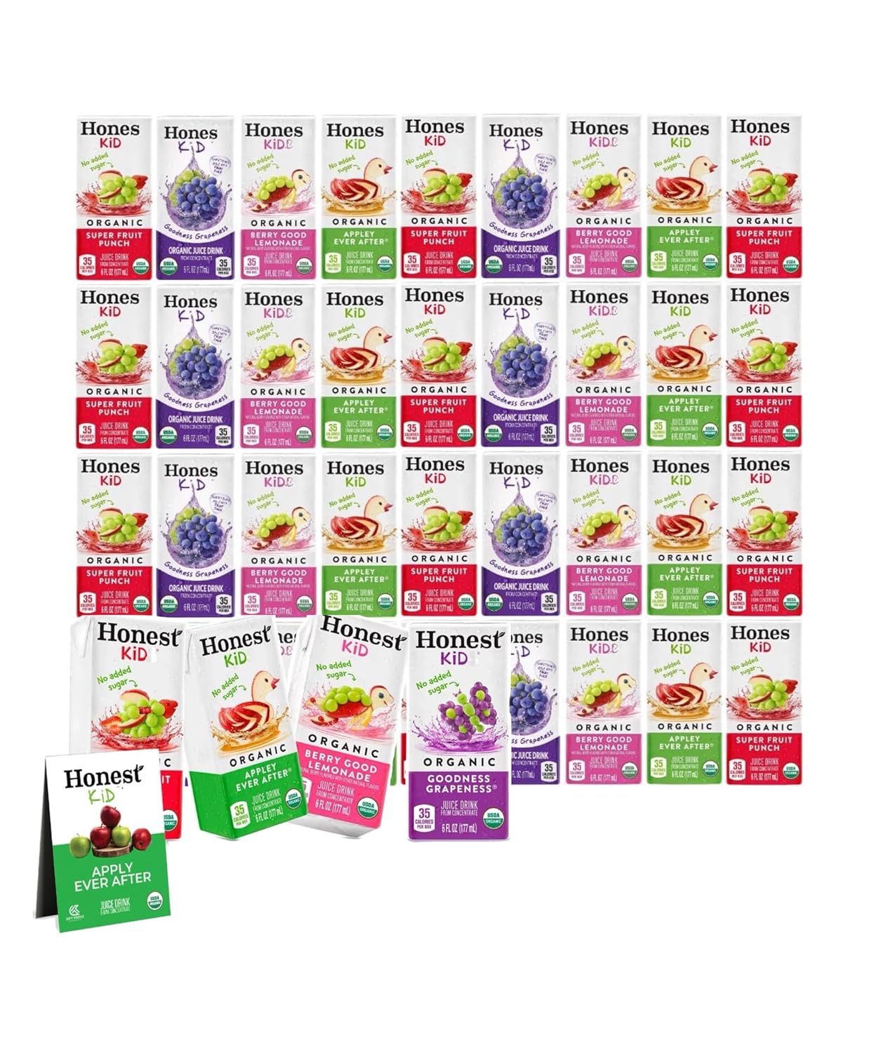 Honest Kid Organic Juice Drink Variety Pack for Kids' Lunches